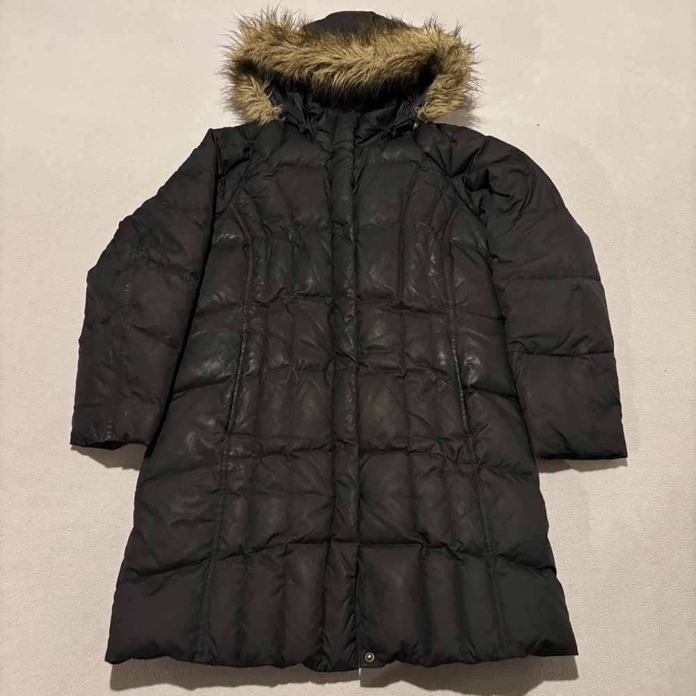 Eddie Bauer 700 Fill Power Puffers Parka Jackets Size‎ Medium Black Goose Down